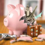 Travel, tourism, planning budget of a rip or vacation concept.